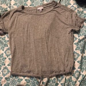 A gray shirt